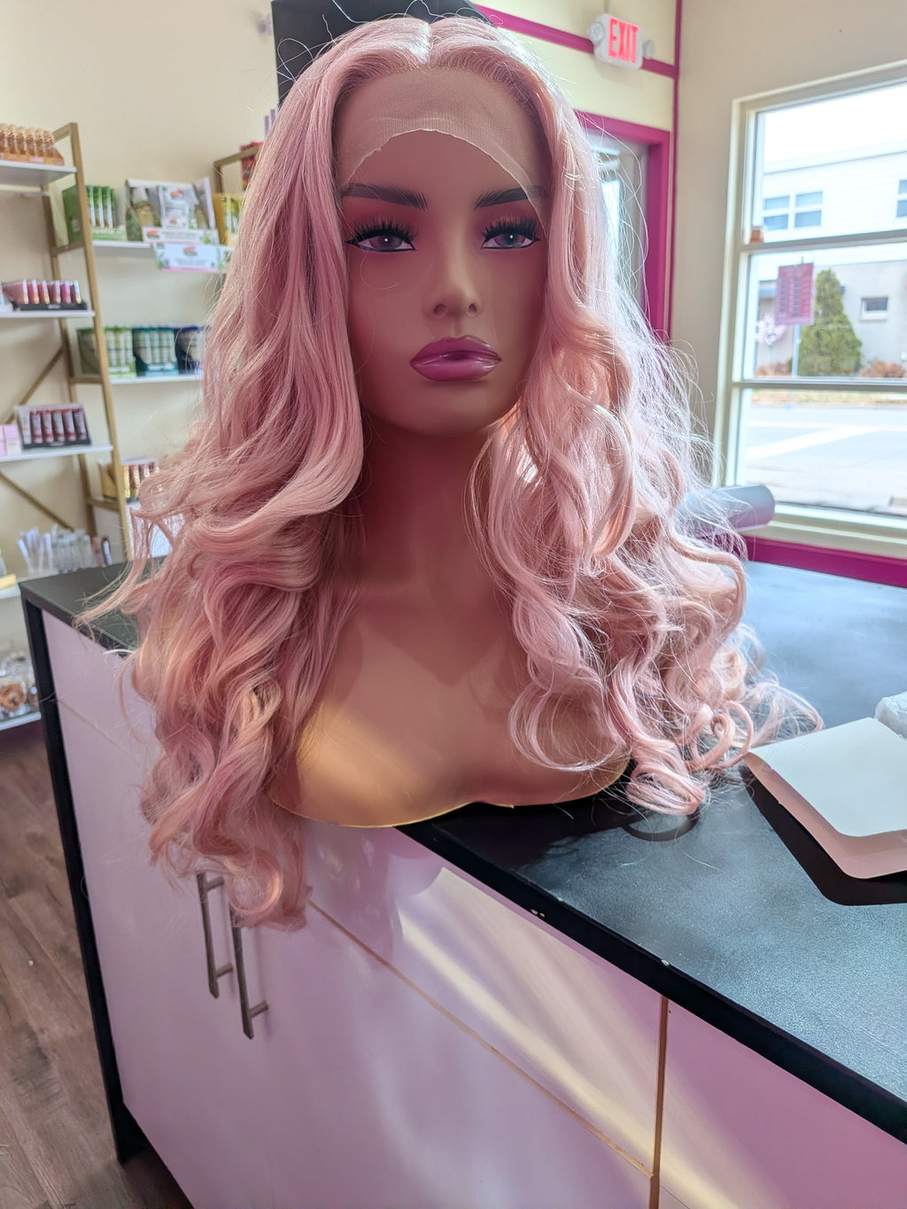 Pink Lace Front Wig