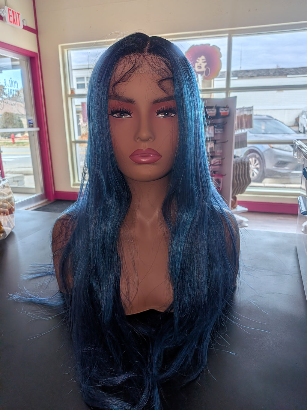 Deep Blue Lace Front Wig