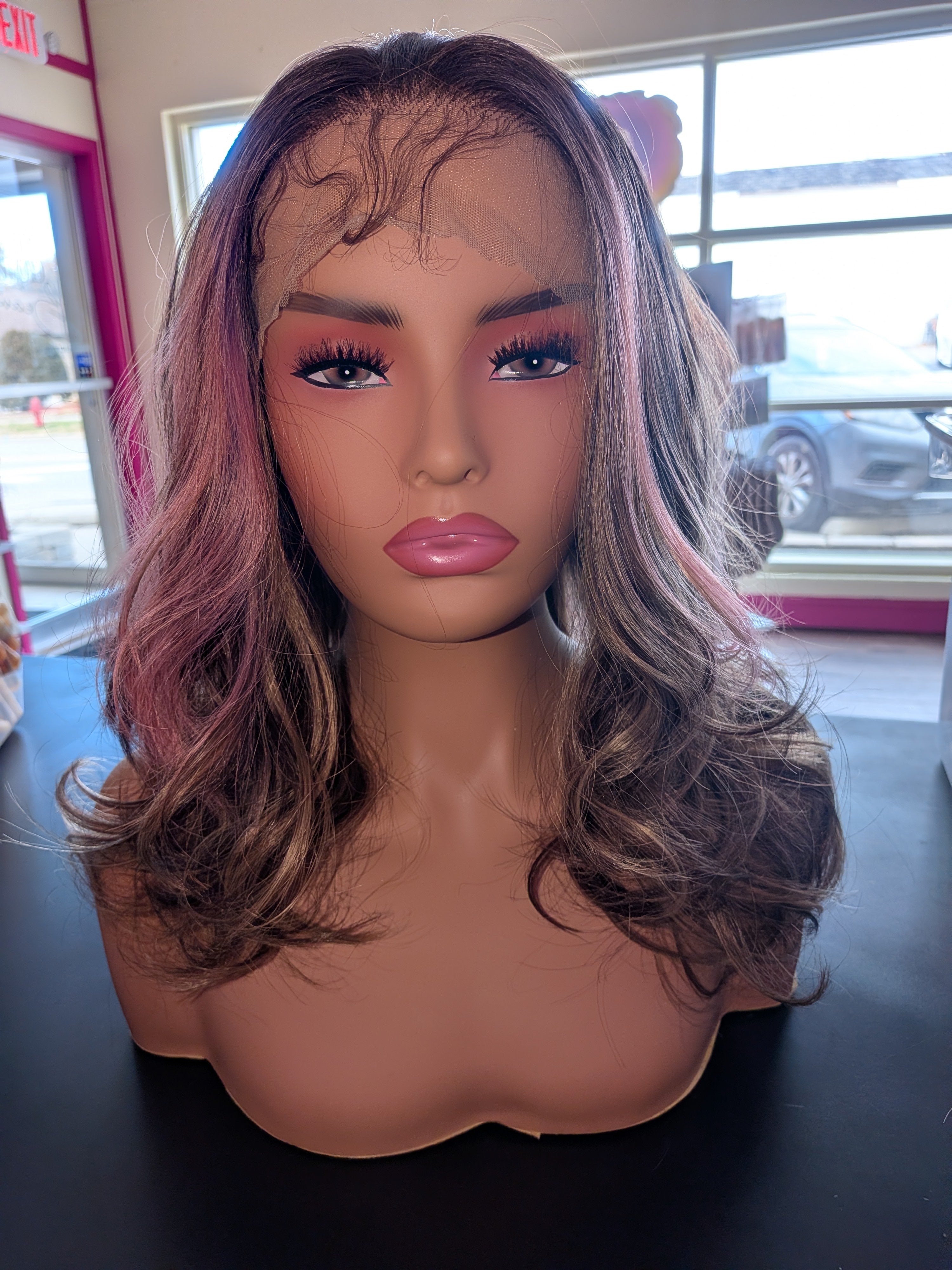 Pink Ombre Lace Front Wig