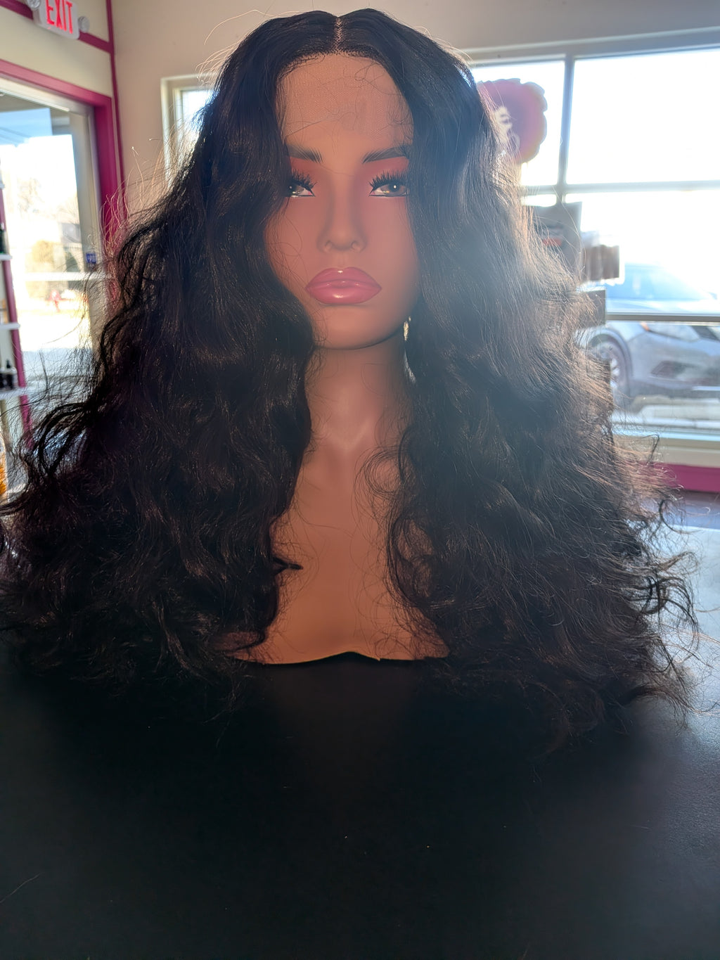Curly Black Lace Front Wig