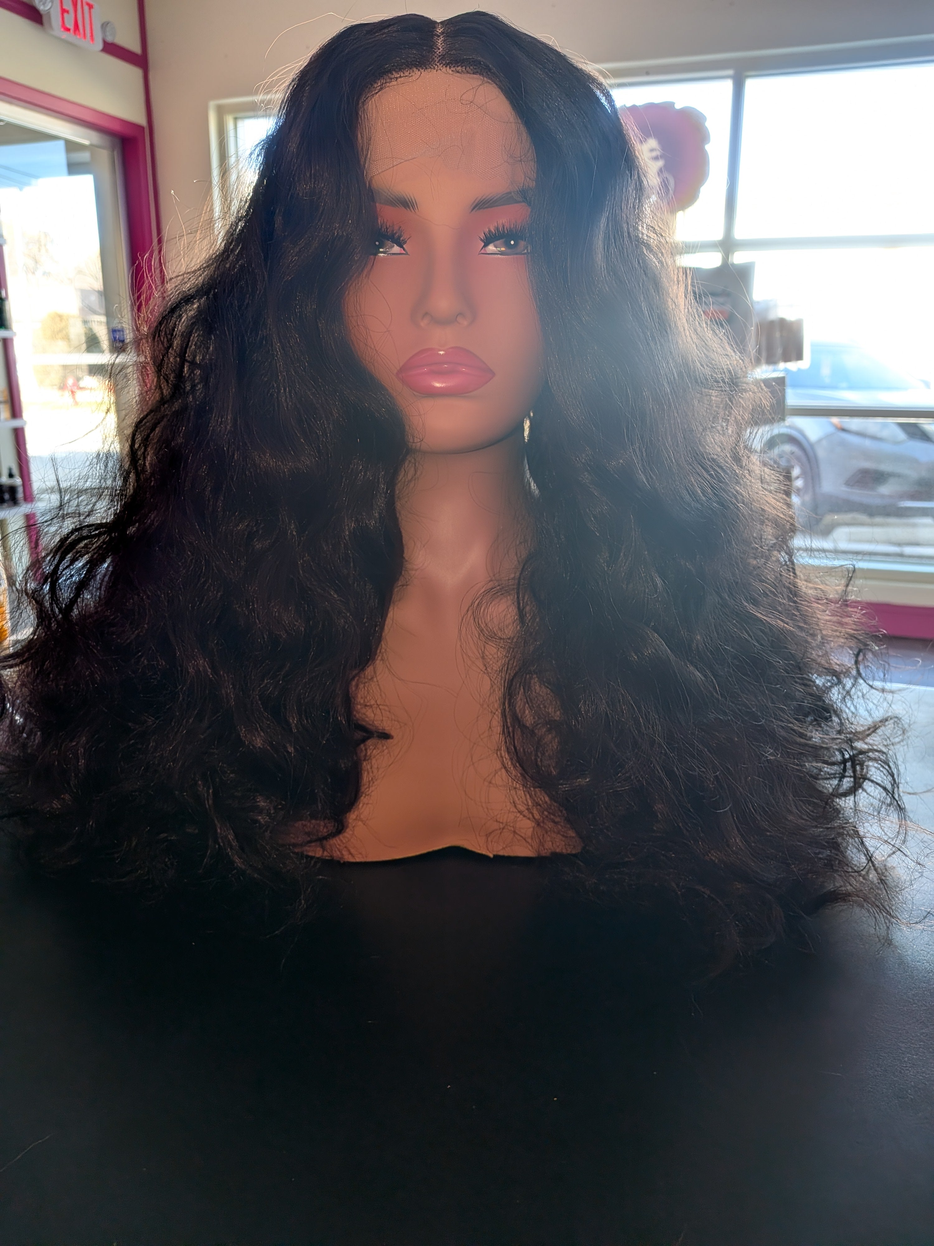 Curly Black Lace Front Wig