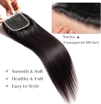 5x5 Straight Virgin Hair 16"