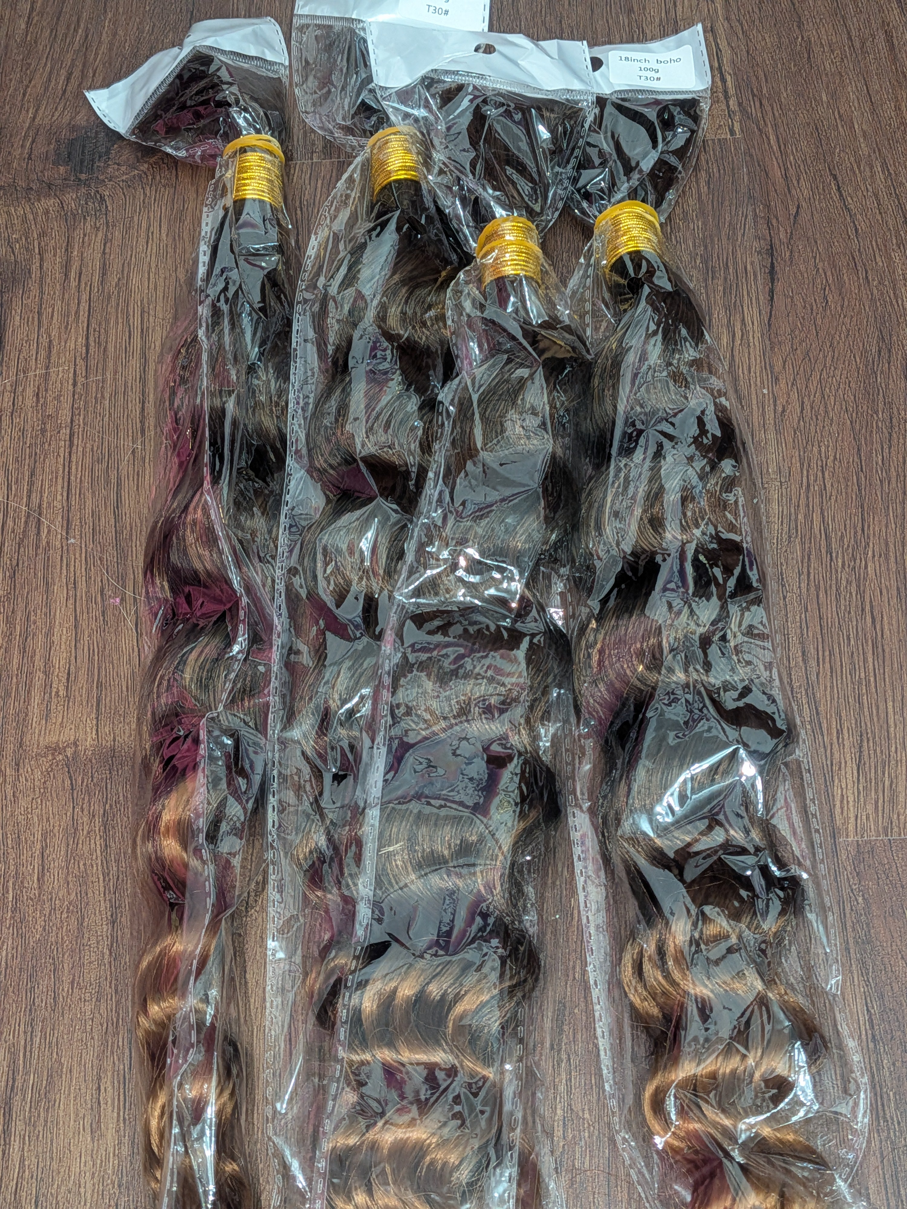 18" Boho Curl Hair Extensions #T30