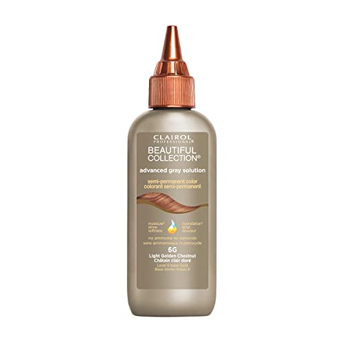 Clairol Advanced Gray Solutions Light Golden Chestnut, 0.21 Oz, Pack of 1