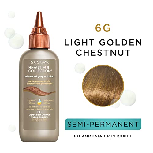 Clairol Advanced Gray Solutions Light Golden Chestnut, 0.21 Oz, Pack of 1