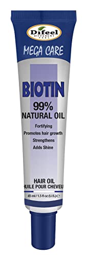 Difeel Mega Care Biotin Oil, 1.50 Fl Oz, Pack of 3