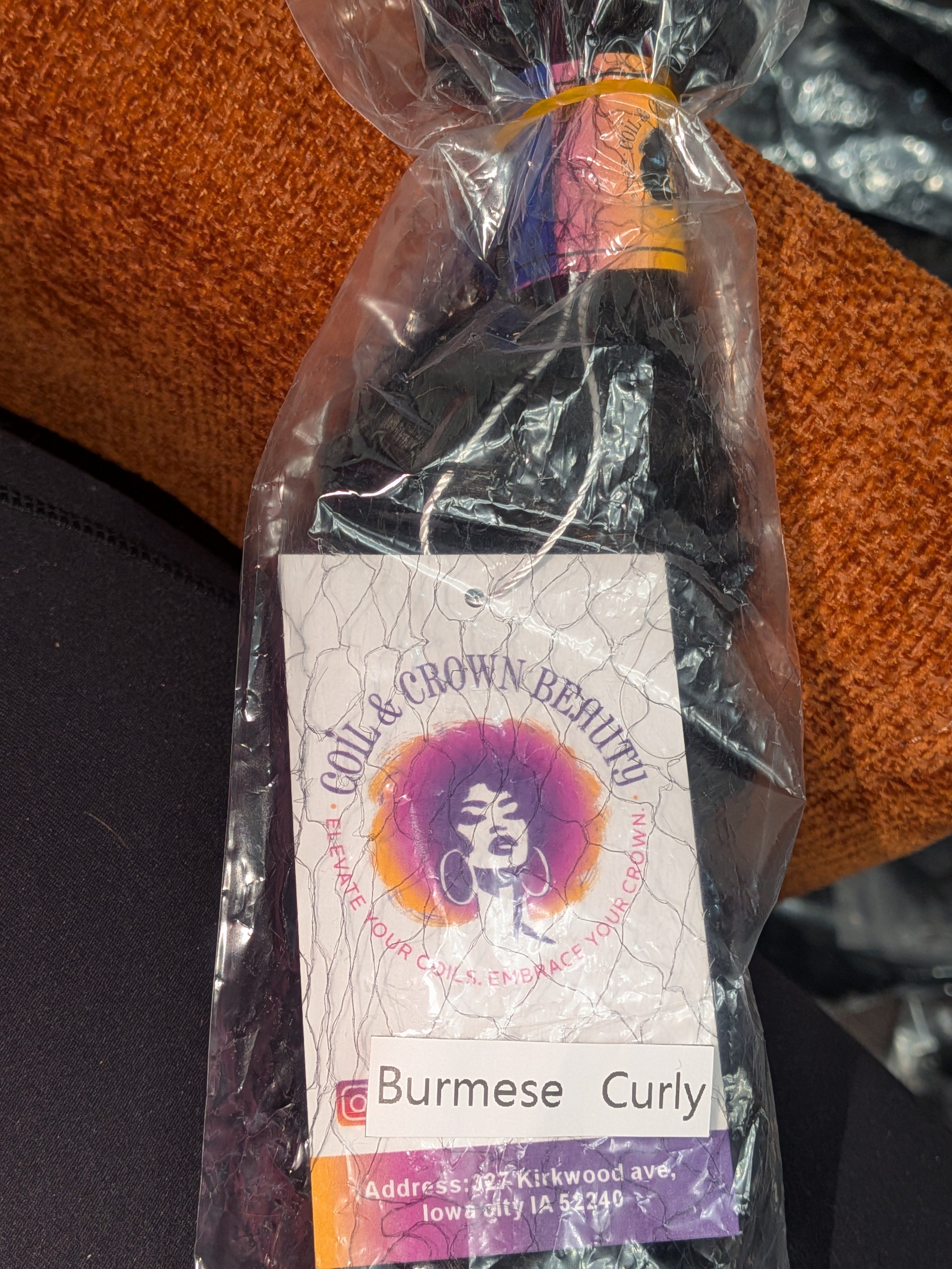 Coil & Crown Burmese Curly Hair 20"