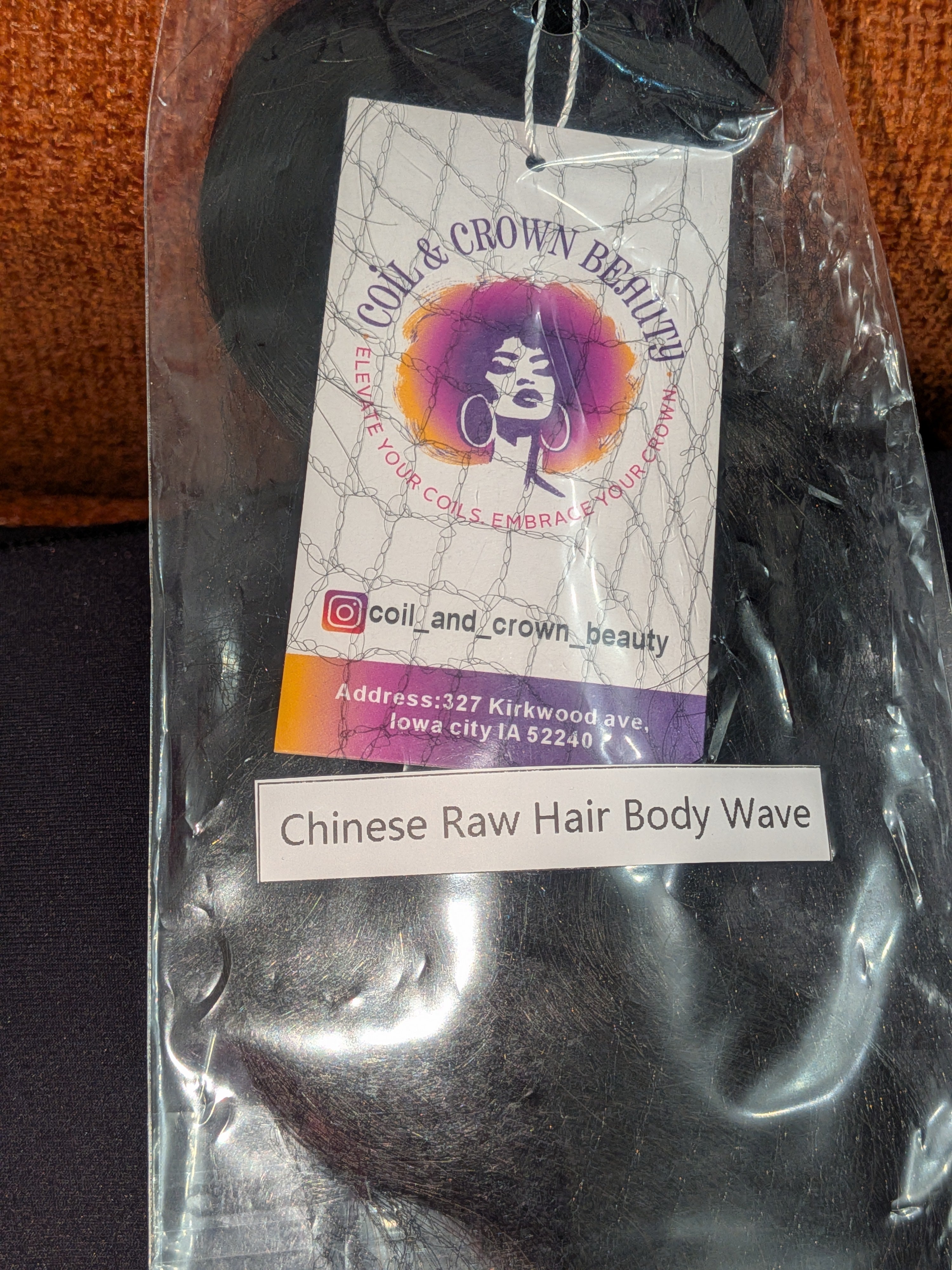 Coil & Crown Chinese raw hair body wave 24"