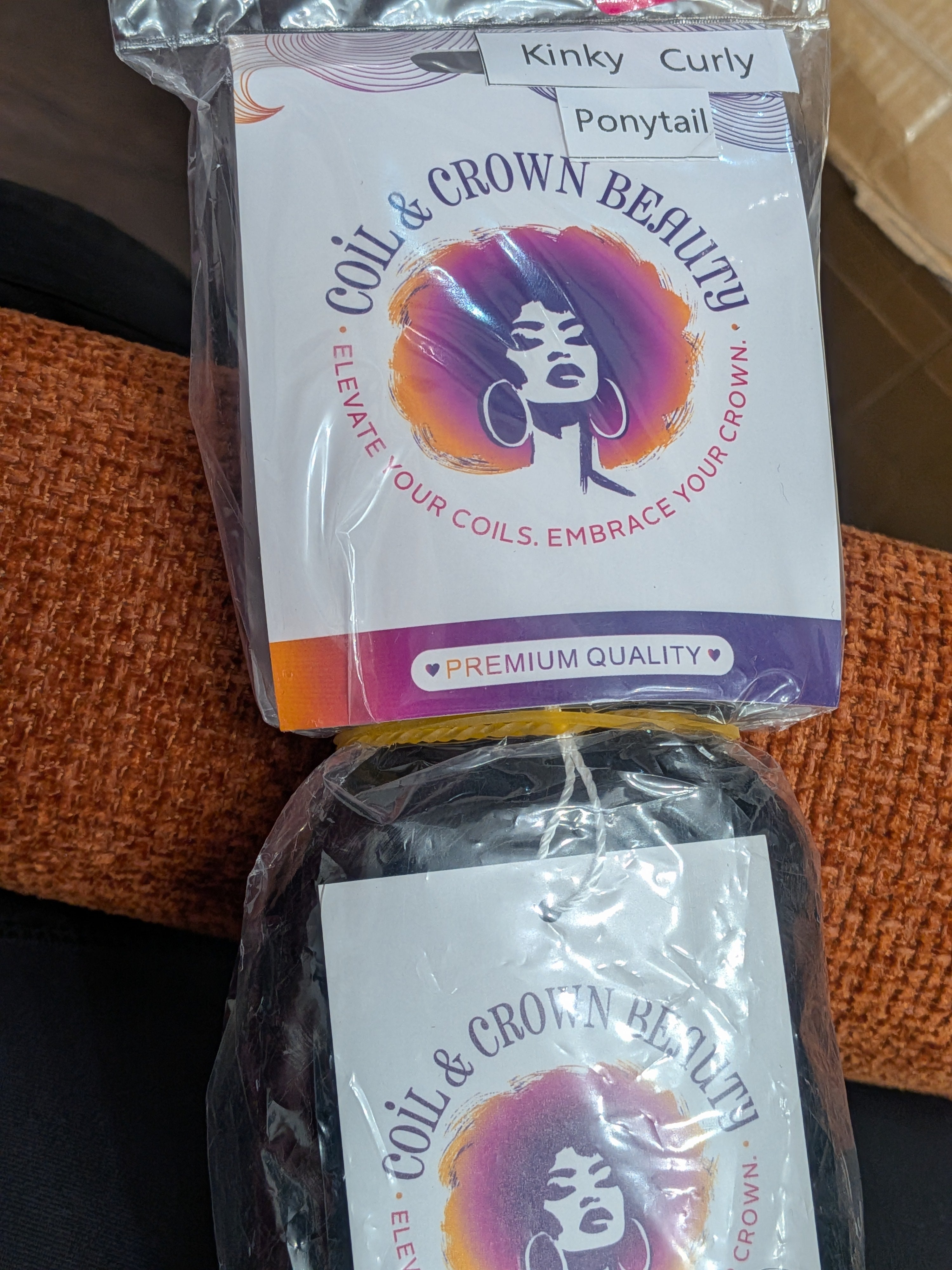 Coil & Crown Kinky Curly Ponytail 12"