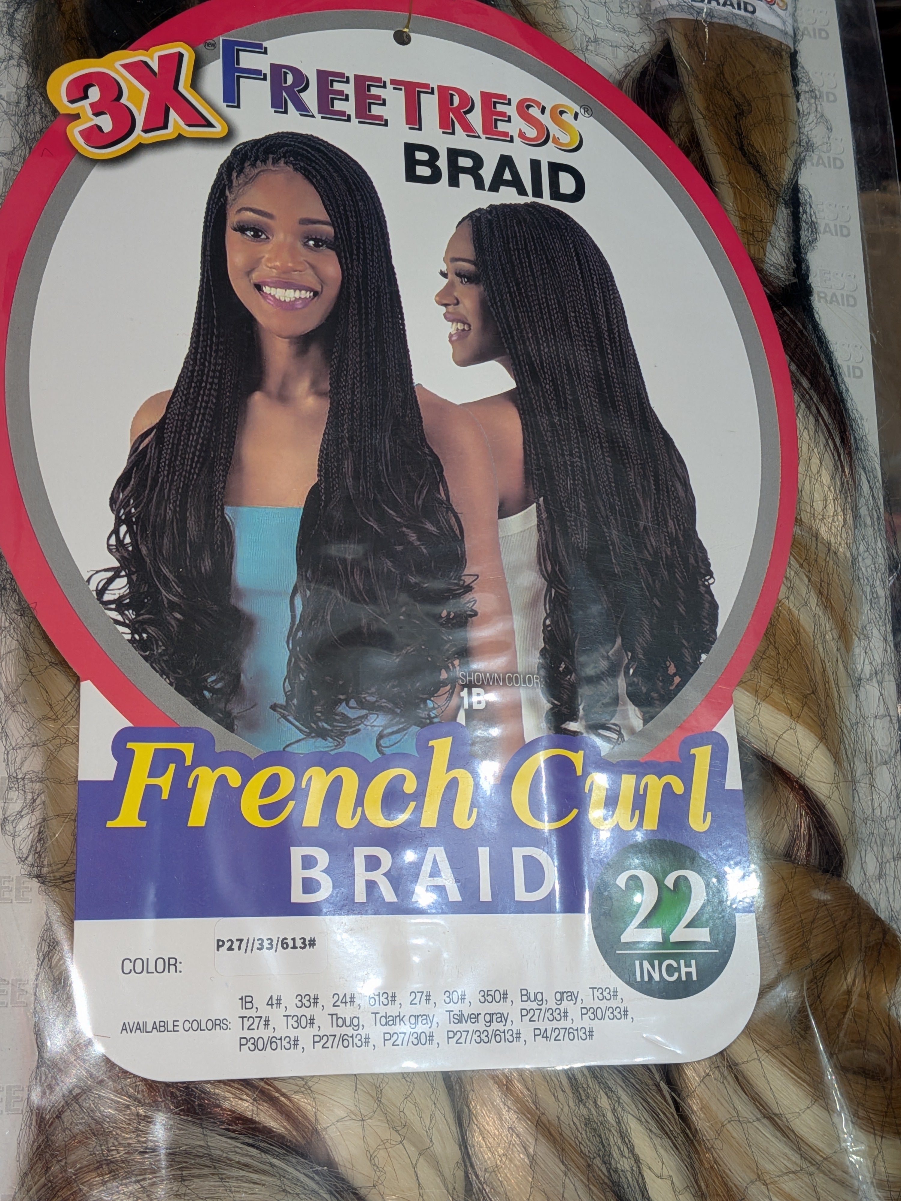 Freetress French Curl Braid 22" p27/33/613