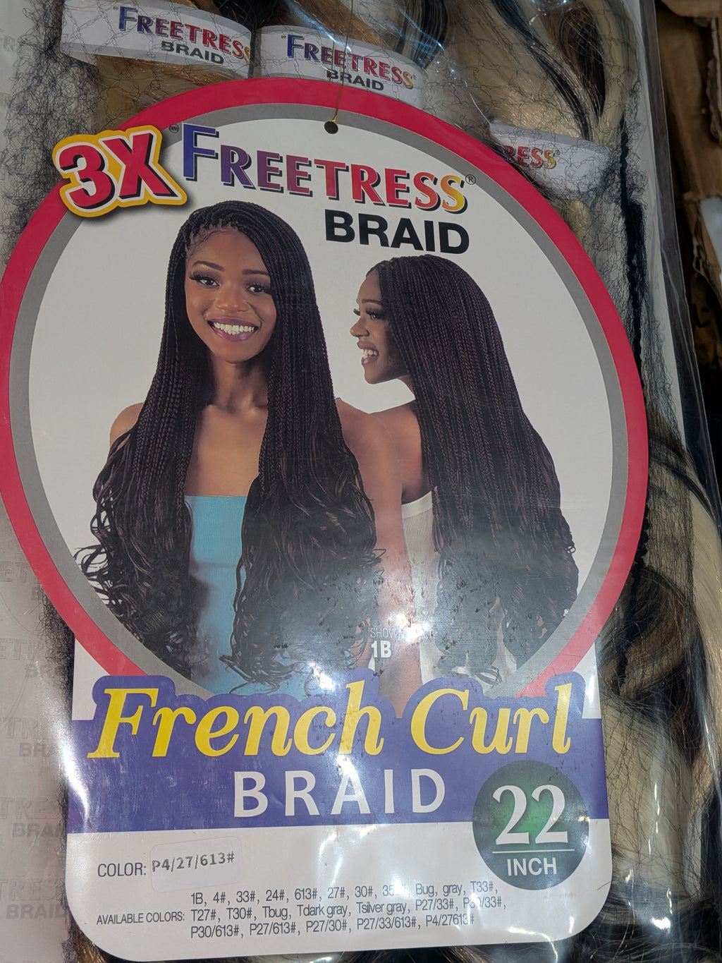 Freetress 3X French Curl Braid p4/27/613