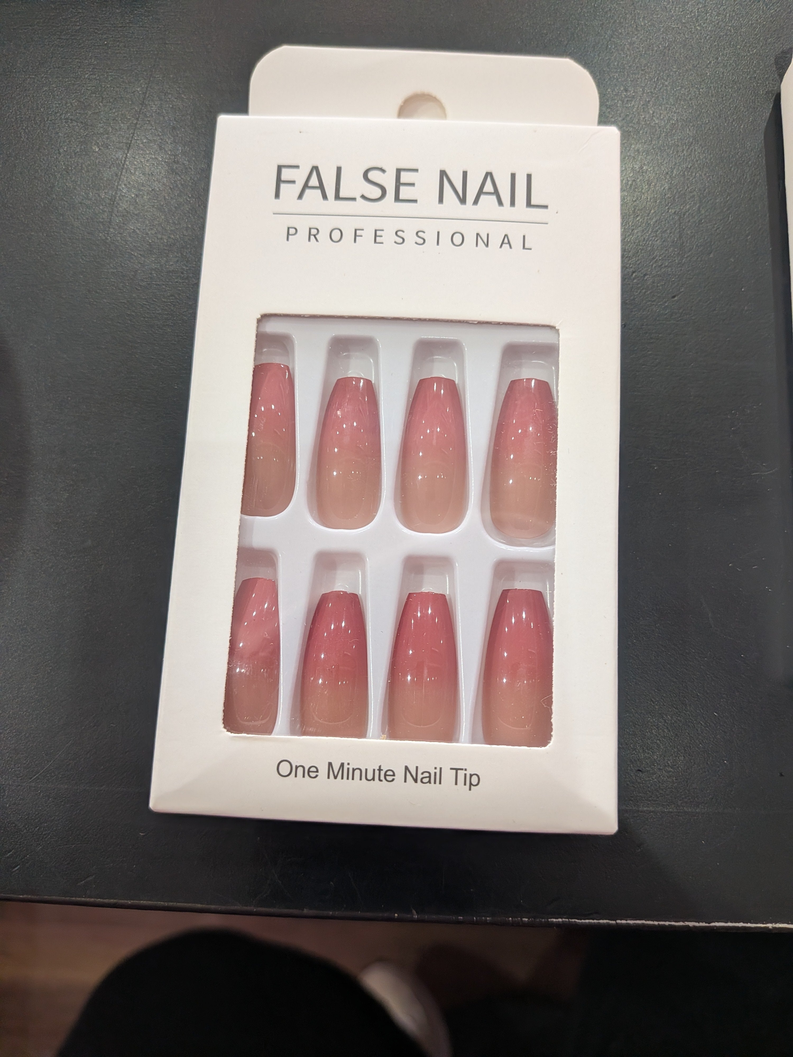 False Nail Professional Tips ombre earth tones