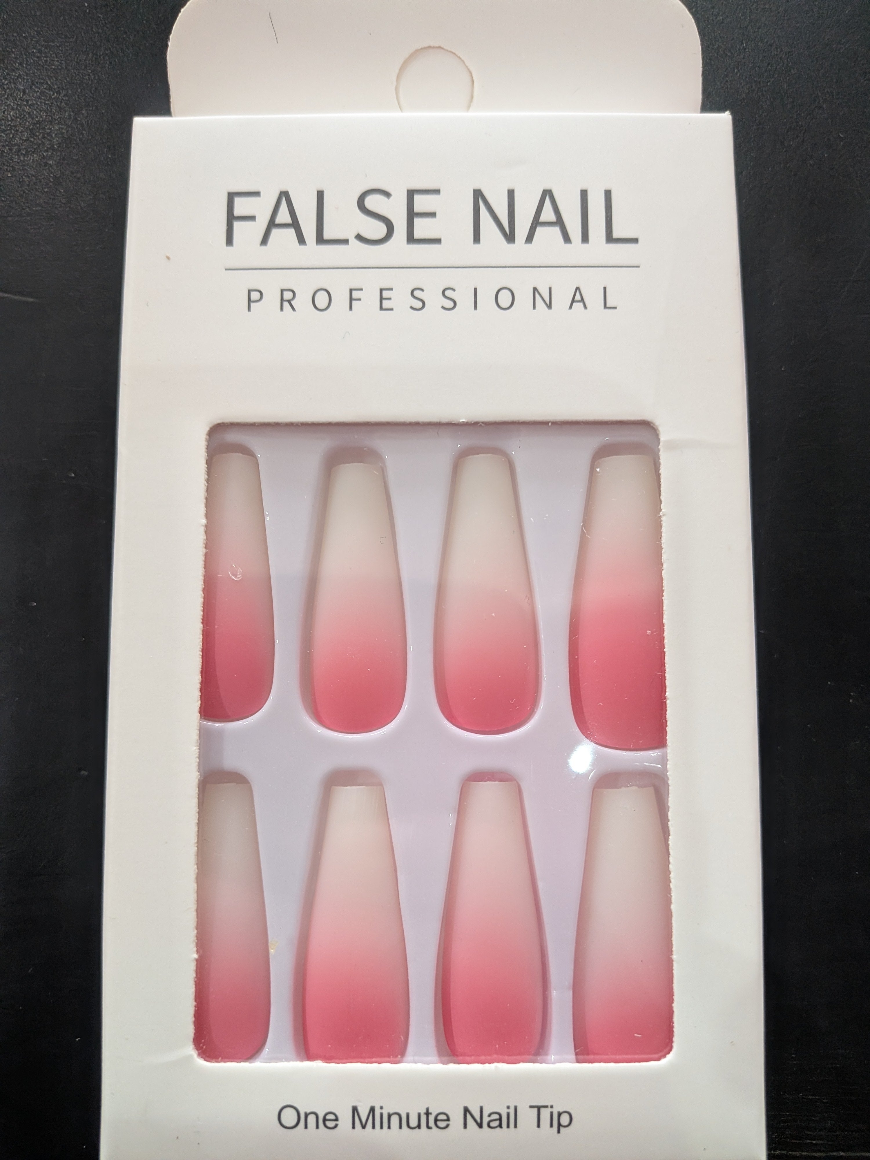 False Nail Professional Set pink ombre