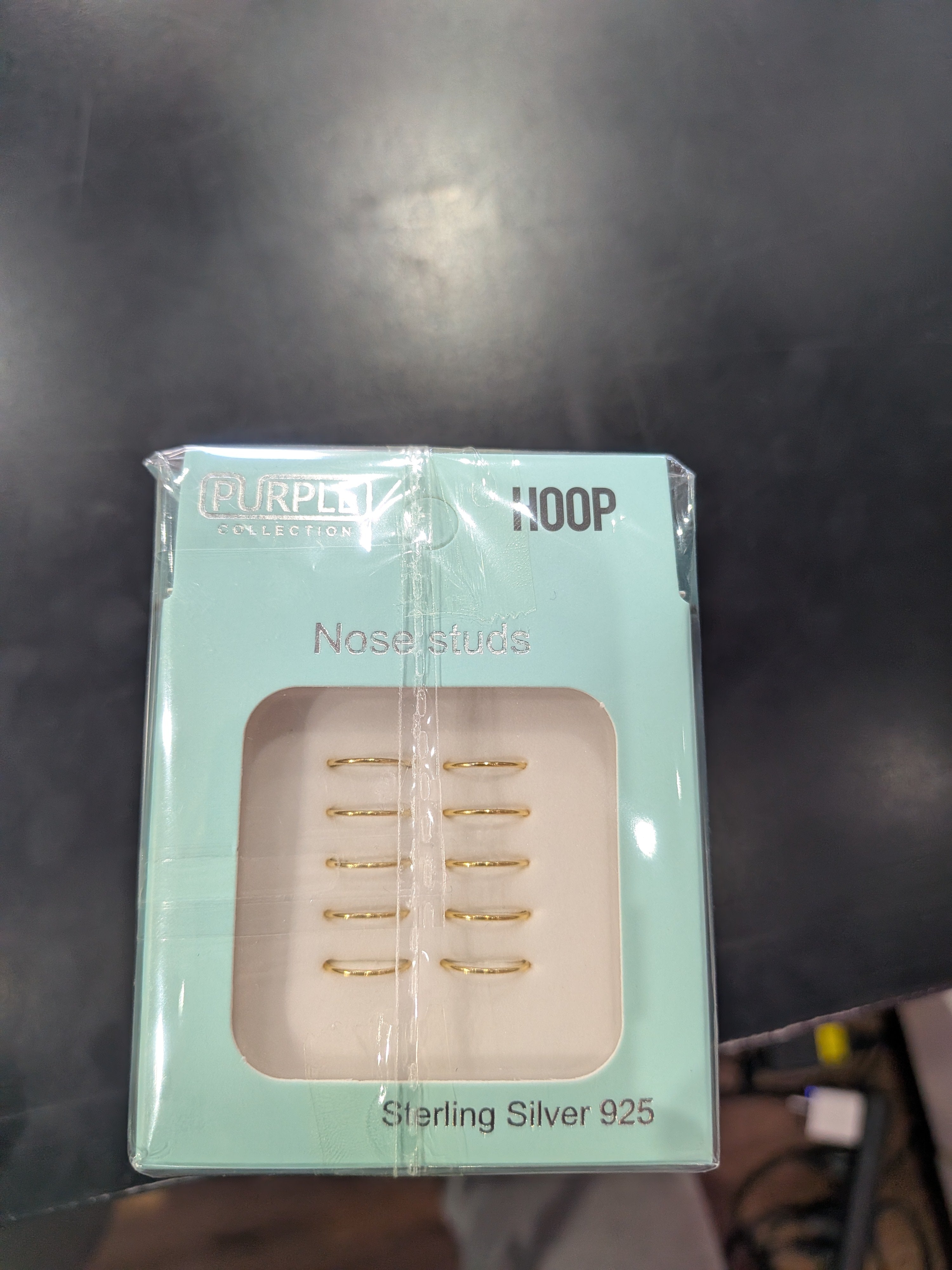 Purple Collection Sterling Nose Studs