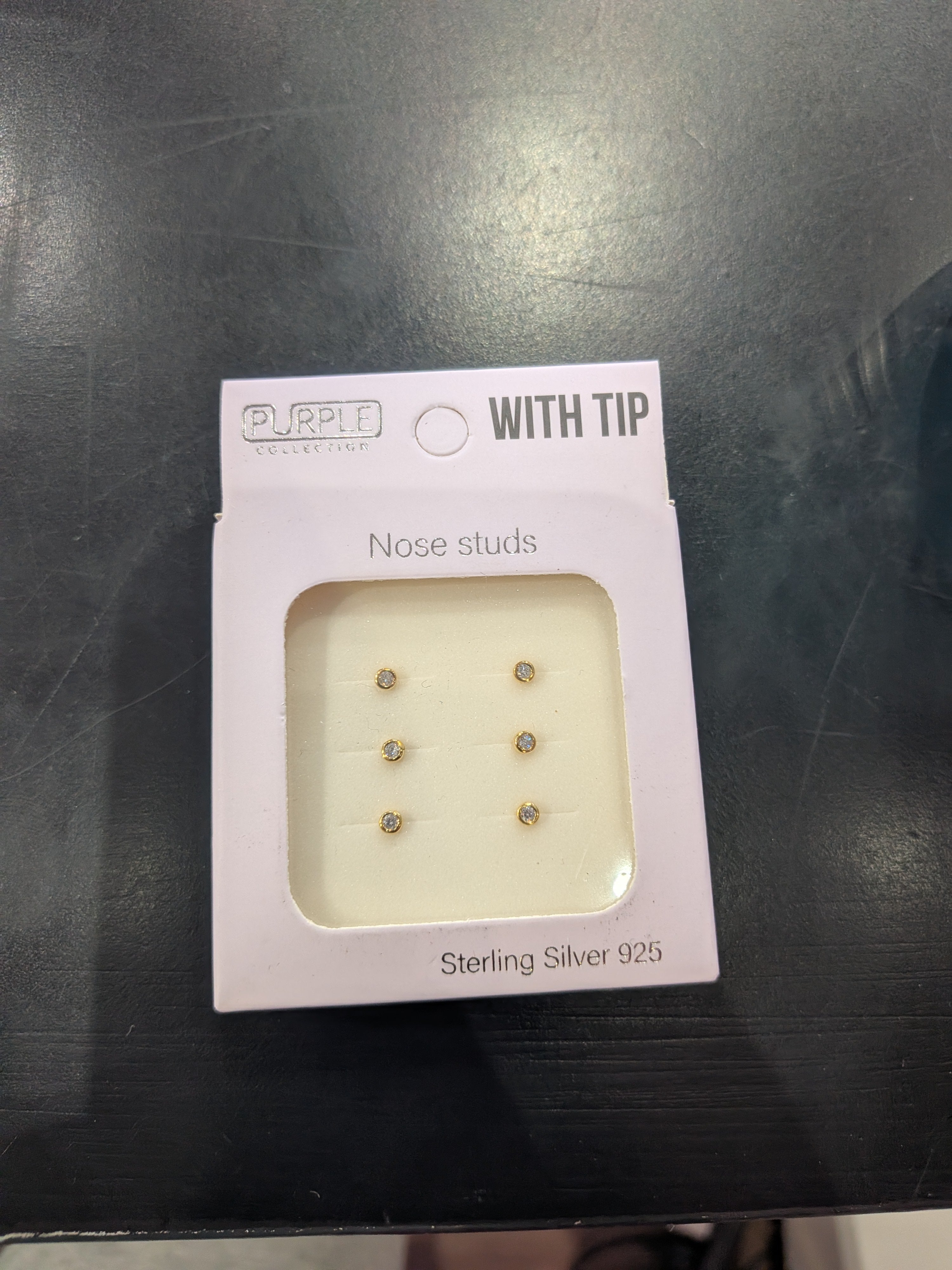 Purple Collection Nose Studs Set