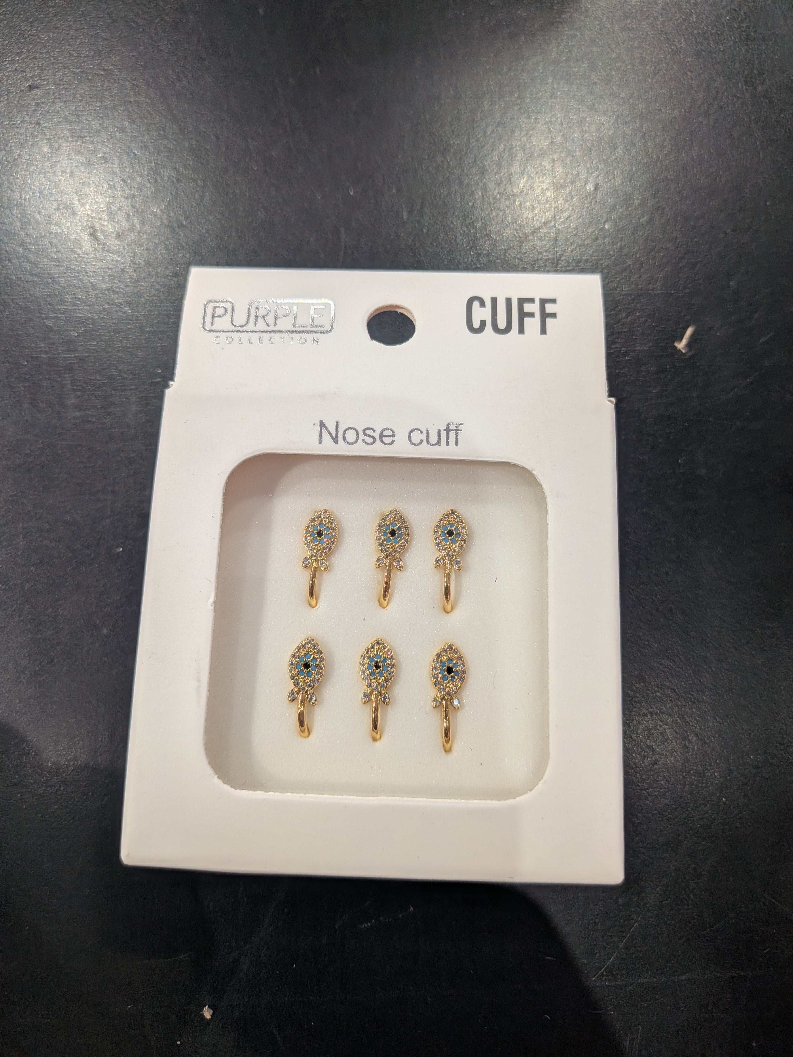 Purple Collection Gold Nose Cuffs