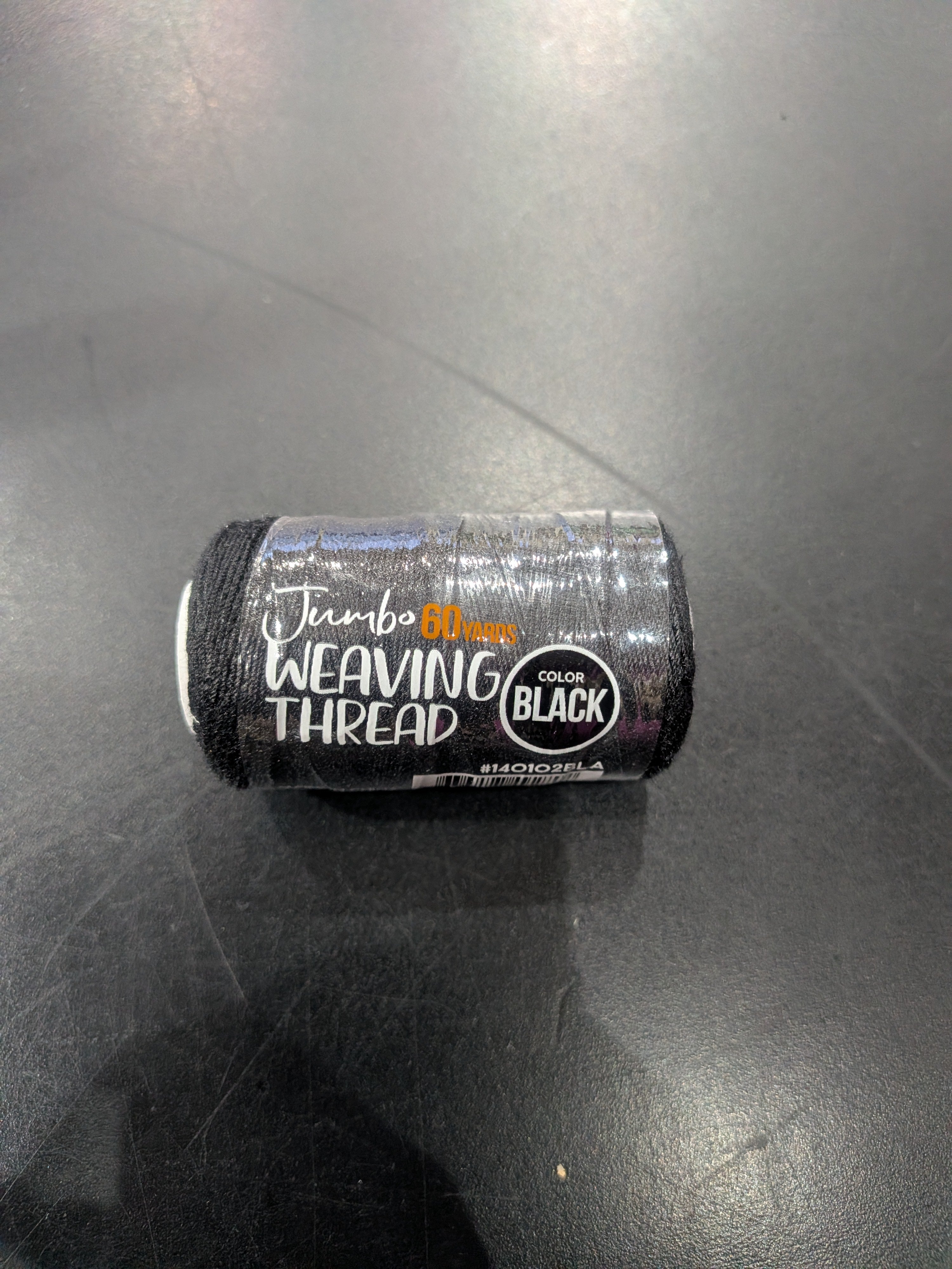 Jumbo Black Weaving Thread 60yd