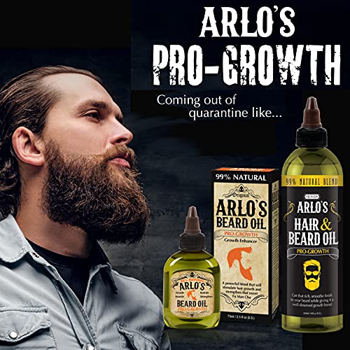 Arlo's Pro-Growth Hair and Beard Oil, 8 Oz. Pack of 1