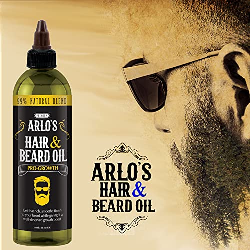 Arlo's Pro-Growth Hair and Beard Oil, 8 Oz. Pack of 1