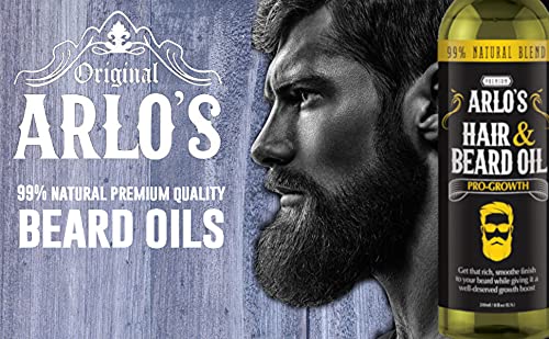 Arlo's Pro-Growth Hair and Beard Oil, 8 Oz. Pack of 1
