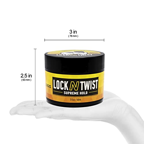 Allday Locks Lock N Twist Supreme Hold Hair Styling Product 5 oz