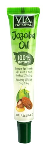 Via Natural Jojoba Oil, 100% Natural, 1.5 Fl Oz