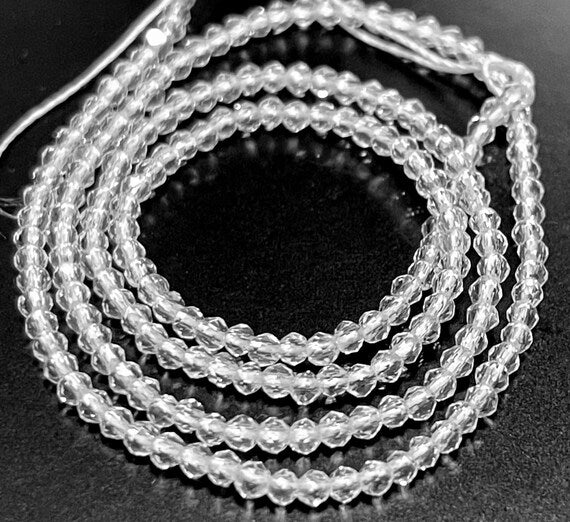 BEAUTY COLLECTION Small Round Hair Beads 200PCs Black/Crystal/White
