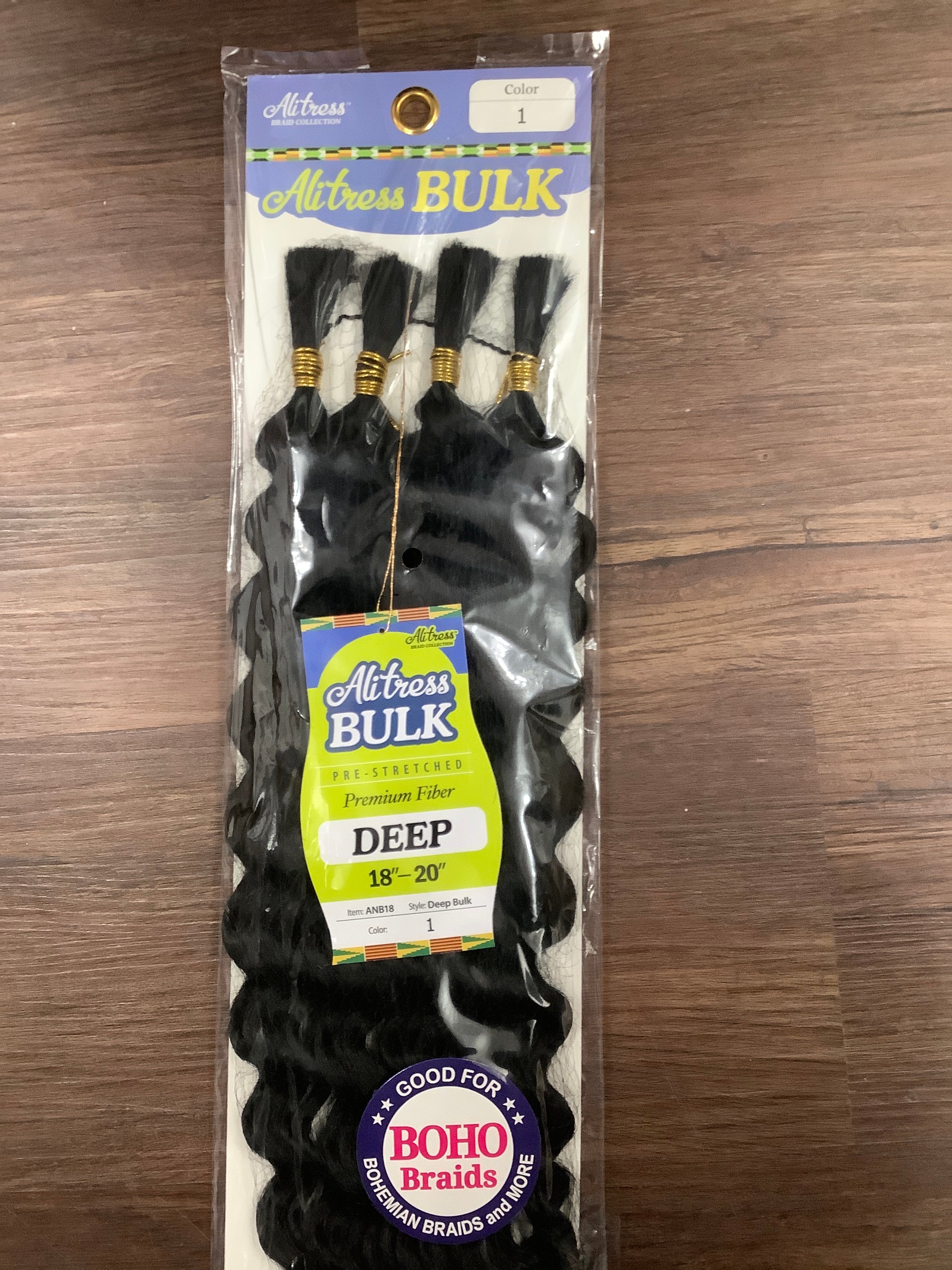 Altress Pre-Stretched Deep Bulk Hair #1