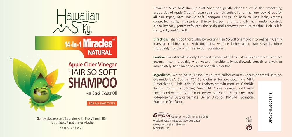 Afam Concept Hawaiian Silky 14-in-1 Miracles Shampoo + Conditioner Duo
