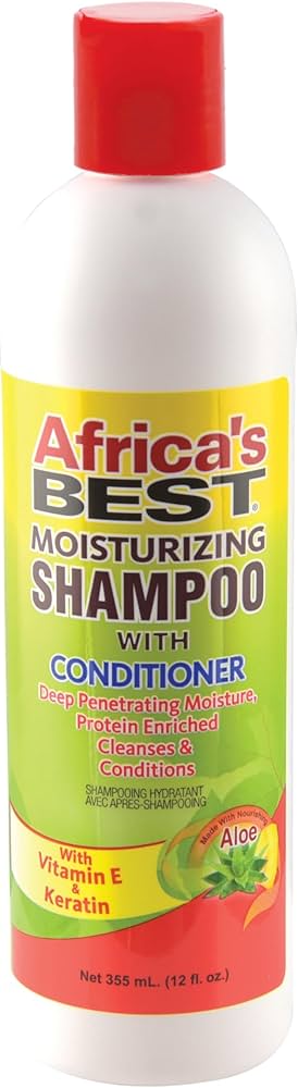 Africa's Best Moisturizing Shampoo with Conditioner, 12 Oz