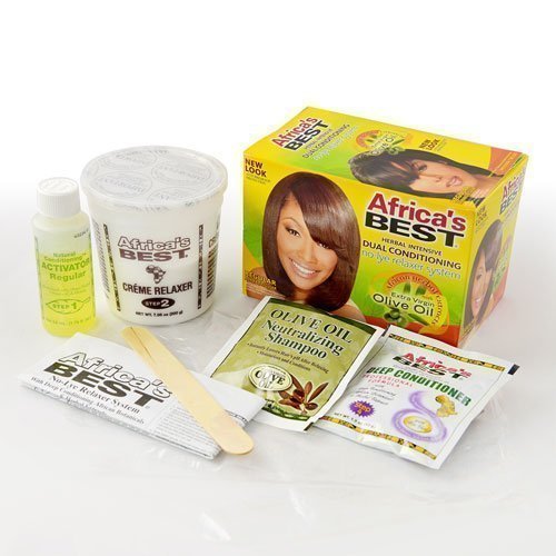 Africa's Best No-Lye Hair Relaxer Kit Regular Size