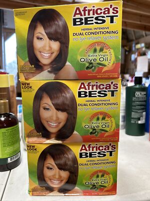 Africa's Best No-Lye Hair Relaxer Kit Regular Size