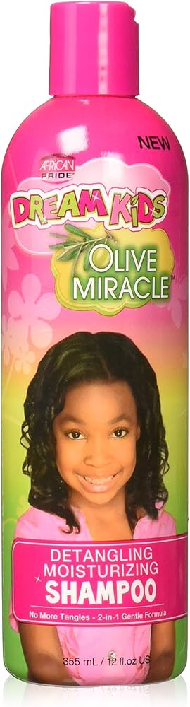 African Pride Dream Kids Olive Miracle Detangling Shampoo 355ml