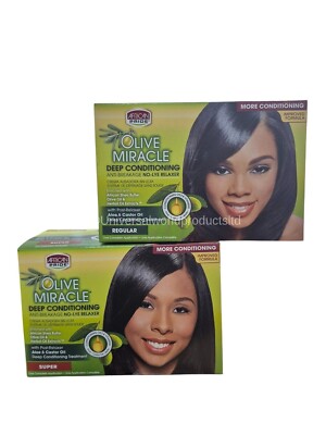 African Pride Miracle Deep Conditioning No-Lye Relaxer Regular