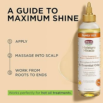 African Pride Moisture Miracle Essential Oil, 4 Oz