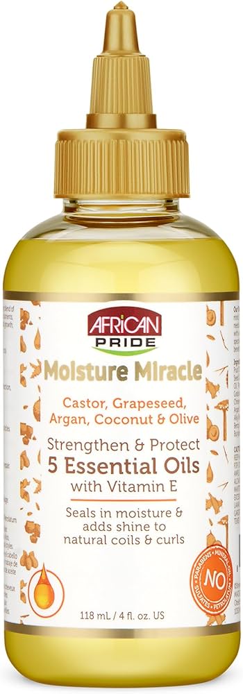 African Pride Moisture Miracle Essential Oil, 4 Oz