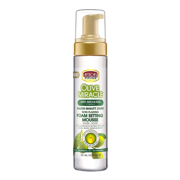African Pride Olive Miracle Foam Setting 250ml
