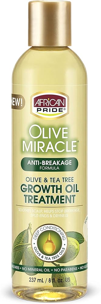 African Pride Olive Miracle Growth Oil, 8 oz.