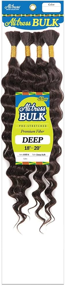 Alitress Bulk Deep 18-20" Hair