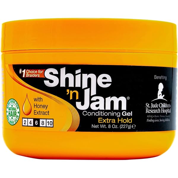 Atlas Ethnic Shine 'n Jam Conditioning Gel, Extra Hold, 4 Oz