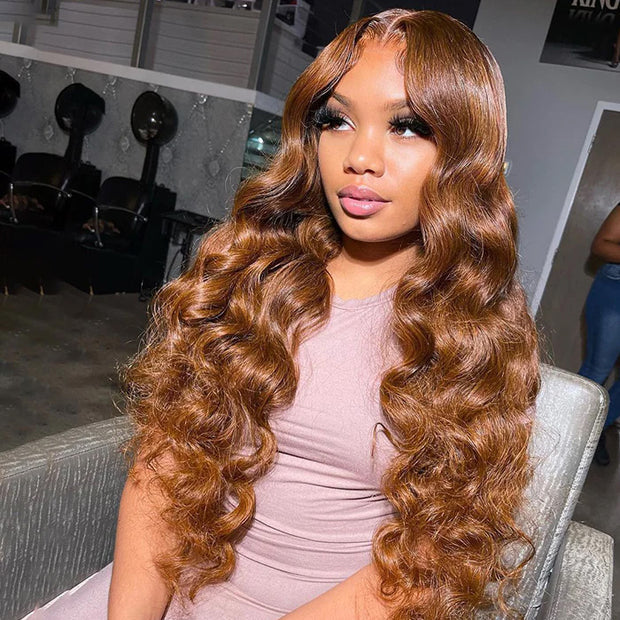 Auburn Lace Front Wig ginger curly wig
