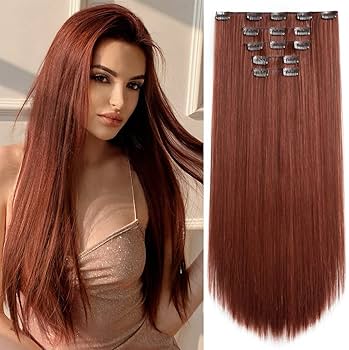 Auburn Synthetic Hair Extensions #350