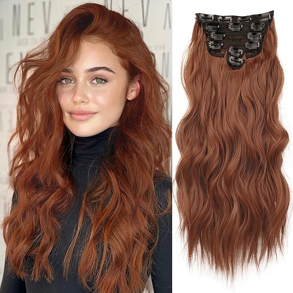 Auburn Synthetic Hair Extensions #350