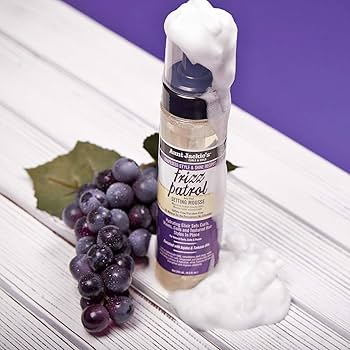 Aunt Jackie's Frizz Patrol Mousse 8.5 Oz Grapeseed