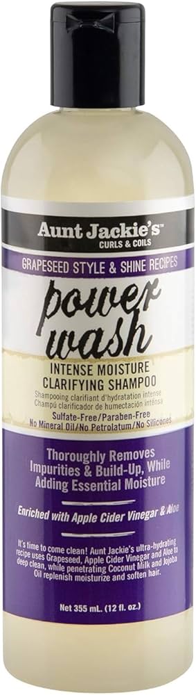 Aunt Jackie's Grapeseed Power Wash Shampoo 12 Oz