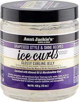 Aunt Jackie's Ice Curls Curling Jelly 15 Oz Grapeseed