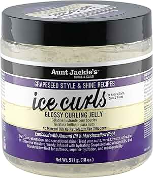 Aunt Jackie's Ice Curls Curling Jelly 15 Oz Grapeseed