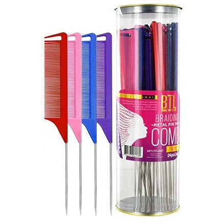 Curved BTL Braiding Combs with Metal Pins