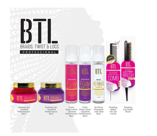 BTL Professional Braiding Metal Pin Tail Comb