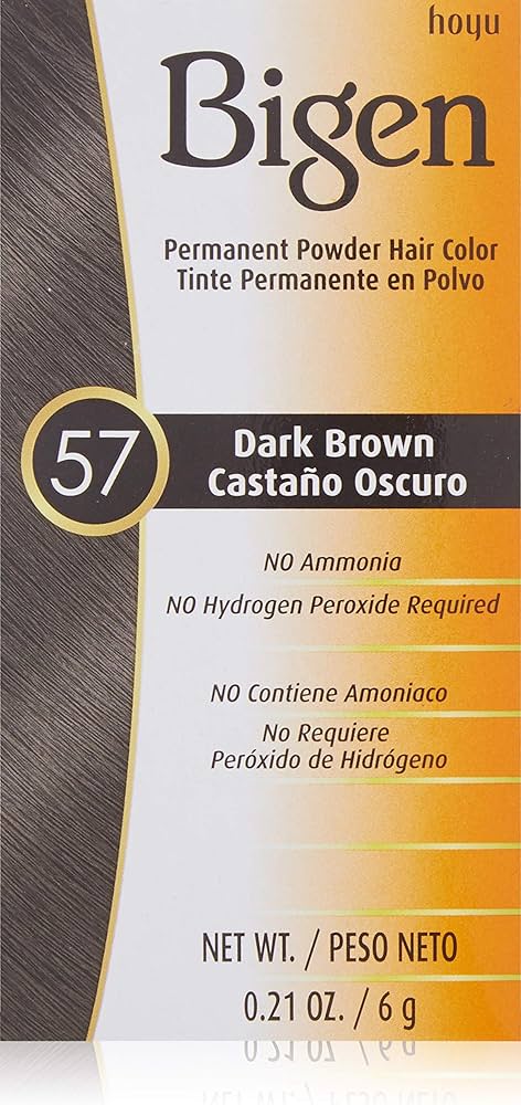 Bigen Permanent Powder Hair Color 57 Dark Brown